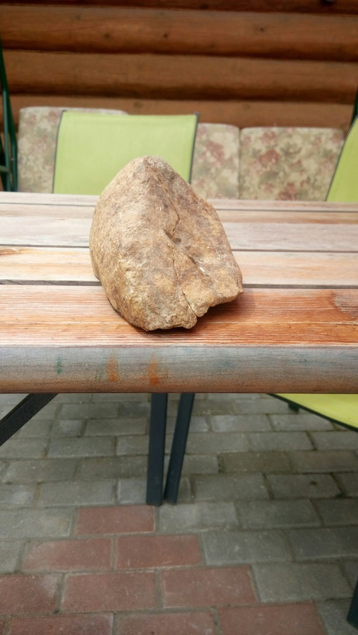 Successfully broke the stone. - My, Fossil, A rock, Sink, Ammonite, Longpost