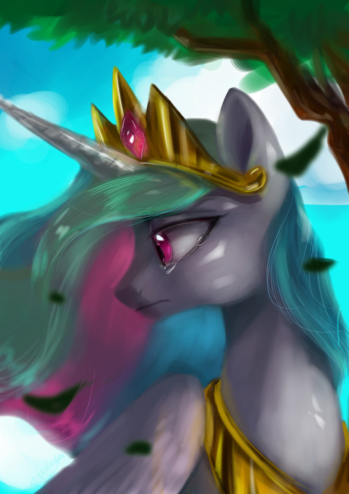 Sad sun princess My Little Pony, Princess Celestia