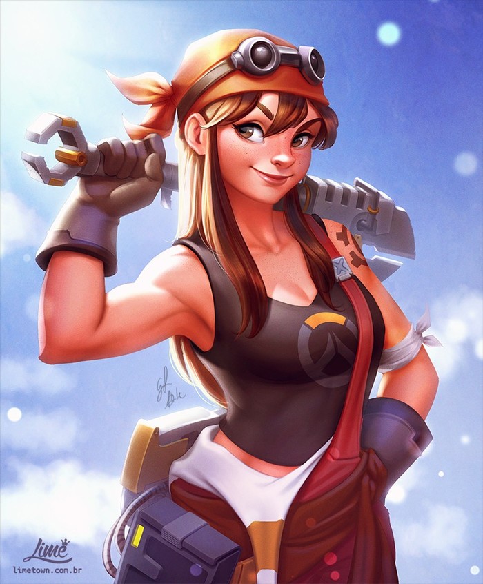 Brigitte - Арт, Рисунок, Brigitte, Overwatch, Mad Boogie Creations