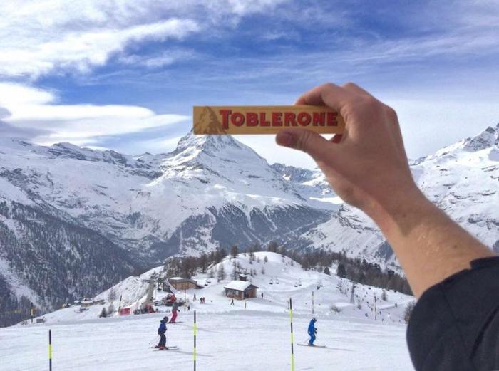 Ideally. - Chocolate, Toblerone, Ideally, The photo, The mountains, Skis, Snow, Reddit