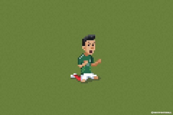 8bit football - , Graphics, Computer graphics, Football, Soccer World Cup, Longpost