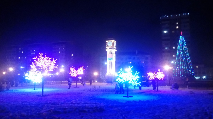 Podolsk, Lobnya. Winter - My, Beautiful view, Winter, Night city, Lights, Snow, The photo, Podolsk, Lobnya