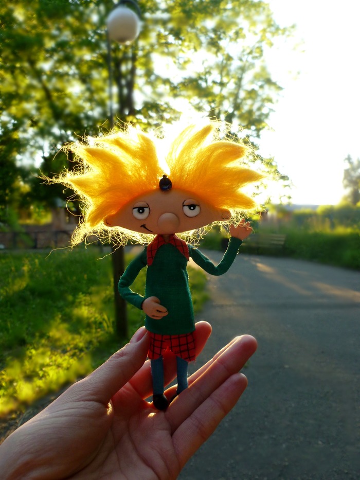 Hey, Arnold! - My, Hey, Arnold, Figurine, Longpost, Crafts, Needlework, Figurines