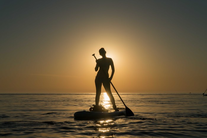 Anapa, sunset, sap - My, Anapa, Sunset, Black Sea, , SUPsurfing