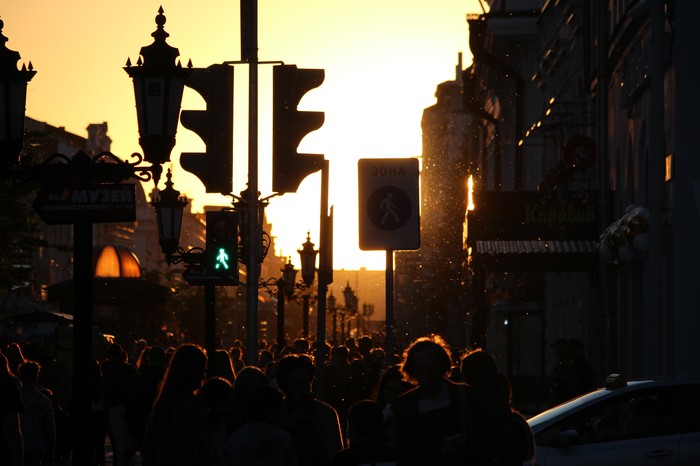 Warm, light - The photo, Sunset, Kazan, Canon