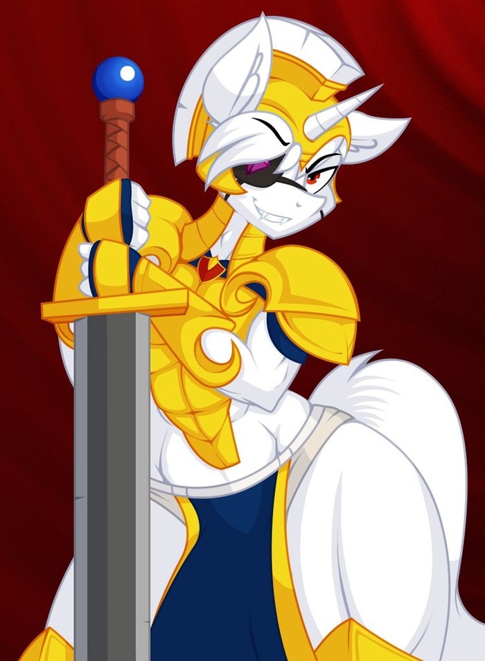 Royal guard - My little pony, PonyArt, Royal guard, Original character, Anthro, MLP Edge