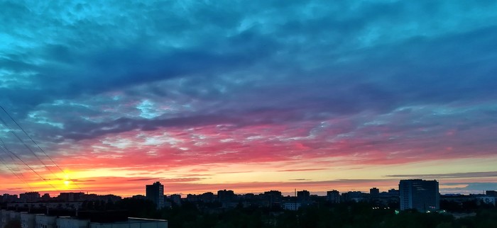 Sunset - My, Sunset, Cityscapes, Landscape, The photo, Evening, Saint Petersburg, Street photography