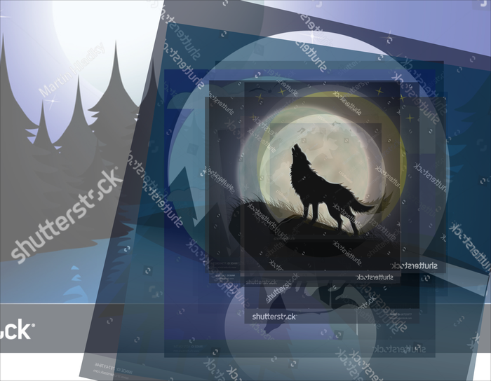 Как японский волк с высоким скакательным суставом кочует из работы в работу на фотостоках