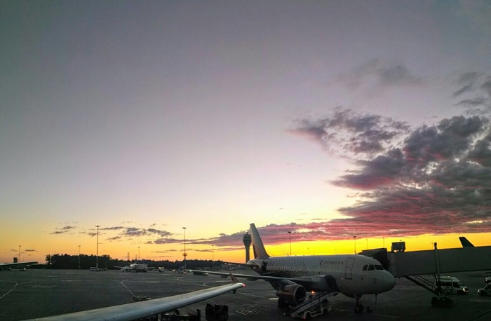 Incredible work! I watch such sunsets and sunrises almost every day, I share with you the beauty - My, Pulkovo, Sunset, dawn, Sky, Work, My, Longpost