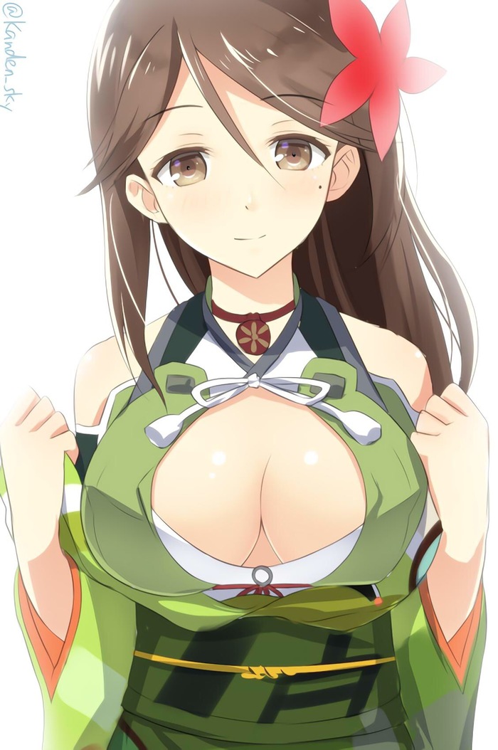 Amagi (Artist: Kanden Suki) - Kantai collection, Anime, Anime art, Amagi, Kanden suki