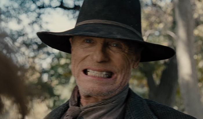 When a photographer tells you to smile big - Screenshot, Serials, World of the wild west, Smile, Photographer, Ed Harris, Actors and actresses