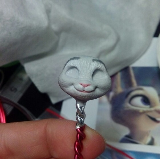 Judy Hopps from polymer clay) - My, Polymer clay, Figurine, Zootopia, Needlework with process, Longpost, Figurines