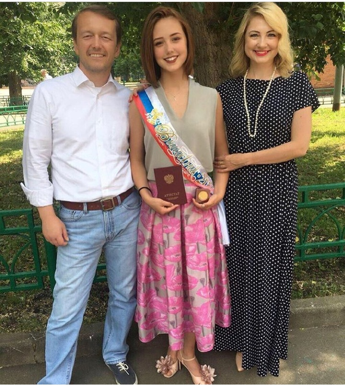 Пуговка окончила школу