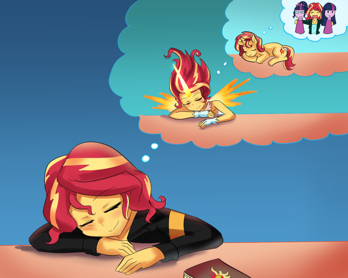 Daydream Shimmer My Little Pony, Equestria Girls, Sunset Shimmer, Twilight Sparkle, Tzc