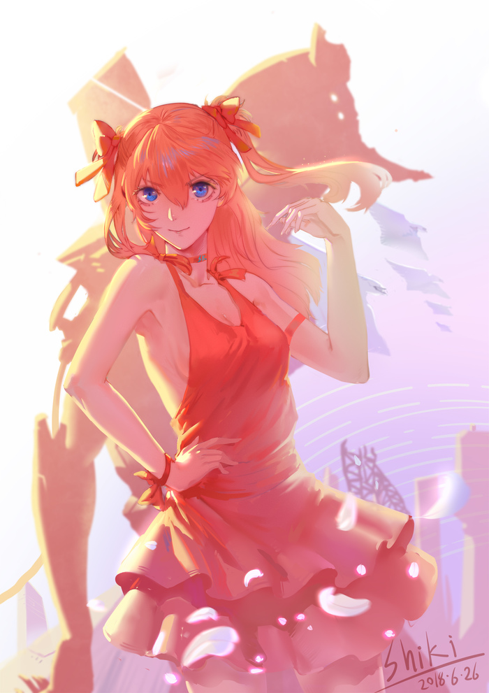 Asuka Langley Anime Art, , Evangelion, Asuka Langley, Odarys, 