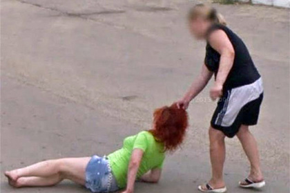 Russian woman dragged her rival by the hair and got on Google maps - Russia, news, Violence, Google maps