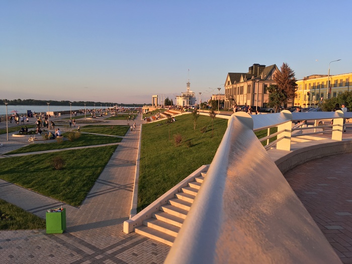 After many, many years, it happened! - My, Embankment, Volga, Nizhny Novgorod, Stadium, River, Soccer World Cup, 2018 FIFA World Cup, Longpost, Volga river