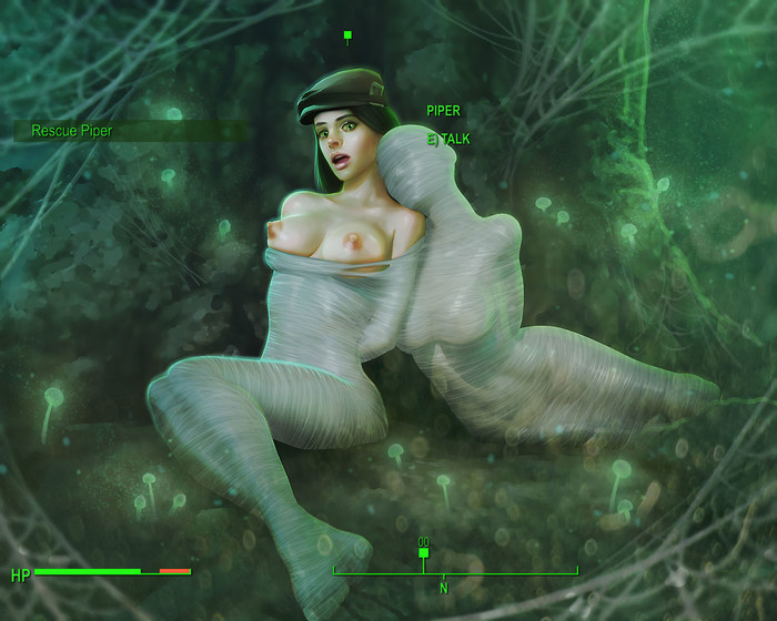 Save Piper - NSFW, Art, Games, Fallout, Fallout 4, Bondage, Web