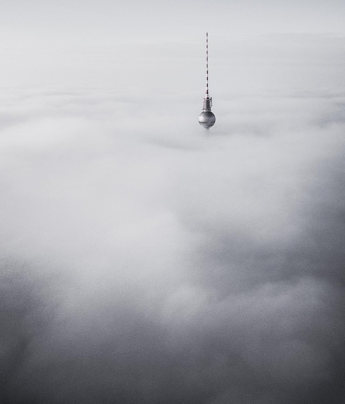 When it's cloudy in Berlin - The photo, Berlin, Clouds, TV tower