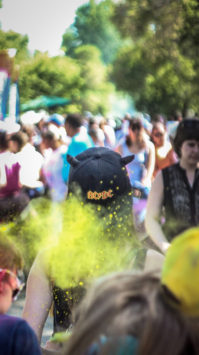 A second before - My, The photo, Beginning photographer, Girls, , Summer, Holi color festival