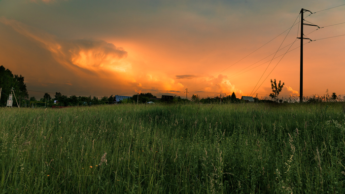 Rural landscapes - My, Landscape, Sunset, Tatarstan, Longpost, The photo