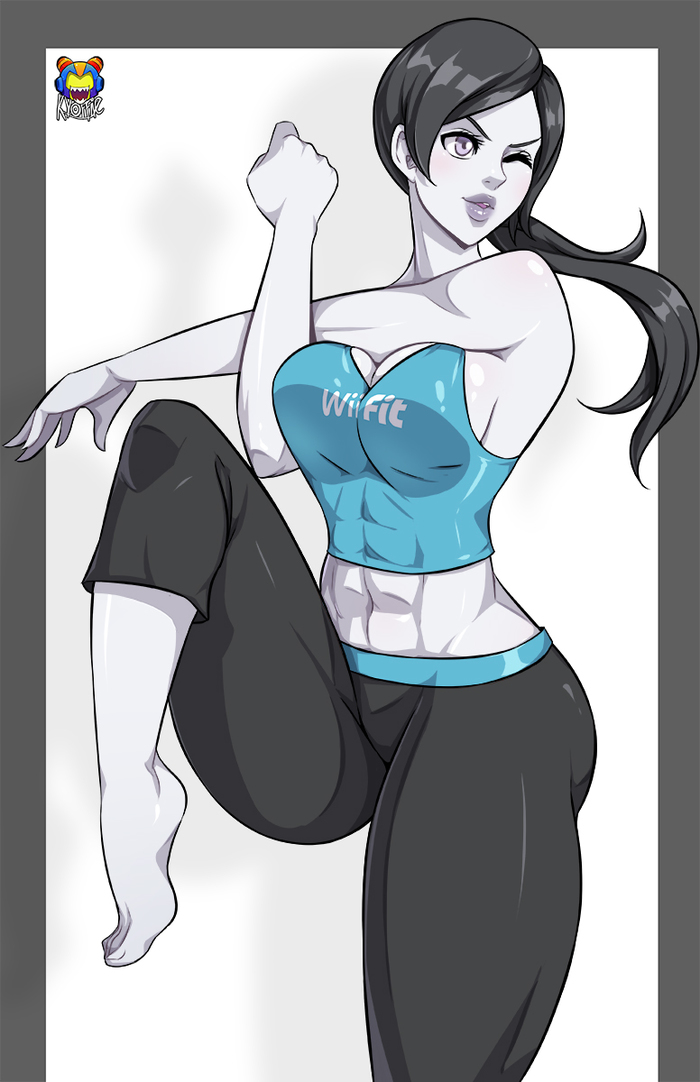 Wii Fit Trainer - , Art, Strong girl, Fitonyashka, Wii Fit Trainer, Sports girls, Kyoffie