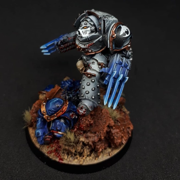 Tyberos the Red Wake, chapter Master of the Carcharodons Warhammer 40k, Adeptus Astartes, Carcharodons, Wh miniatures, 