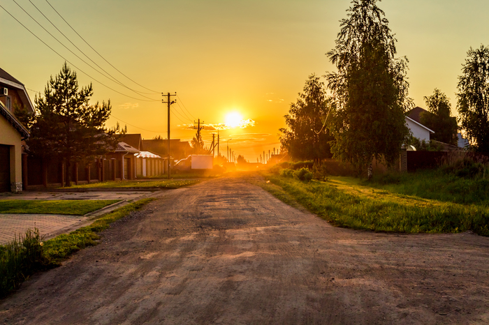 In the rays of the evening sun - My, Canon 1300d, Sunset, 