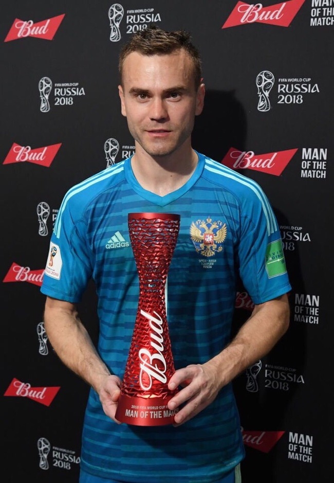Big fellow! Deservedly! - Russia, Spain, Football, Moscow, Winners, World championship, 2018 FIFA World Cup, A. A. Akinfeev, Igor Akinfeev
