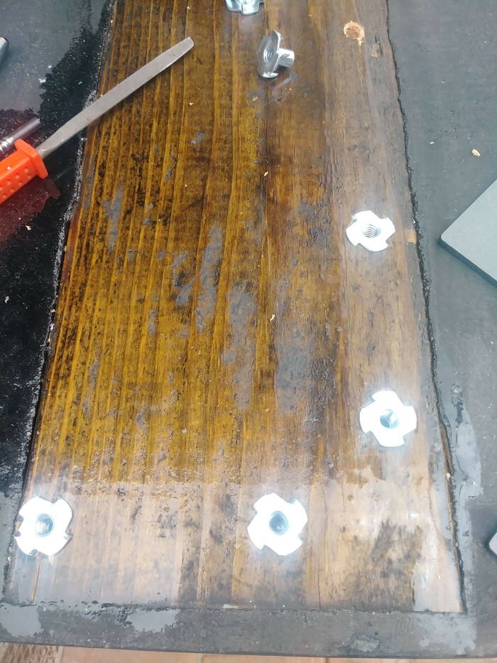 Как сделать бетонный столик с золотой жилой мастерская