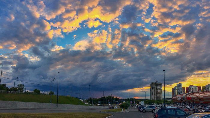 Before the storm - My, Sky, Sunset, Thunderstorm