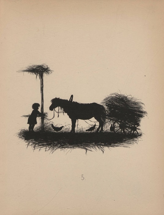 Album From village memories, 1882 - Longpost, Illustrations, Silhouette, , Album