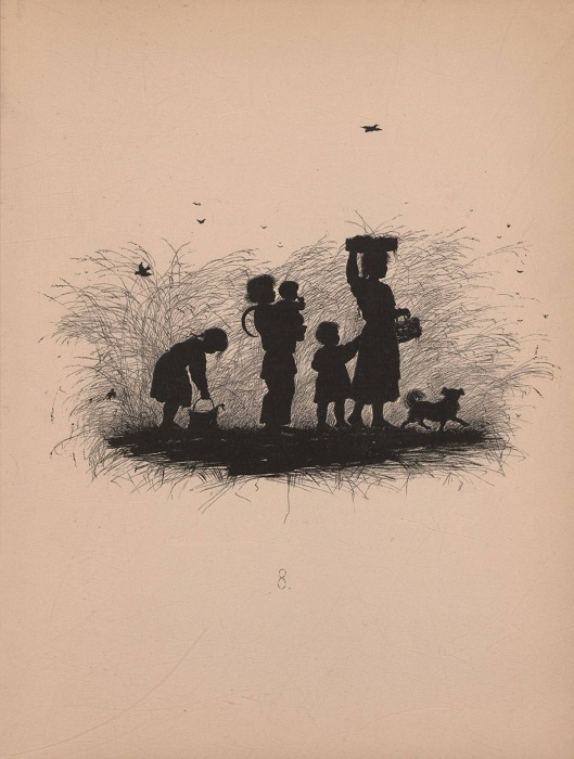 Album From village memories, 1882 - Longpost, Illustrations, Silhouette, , Album