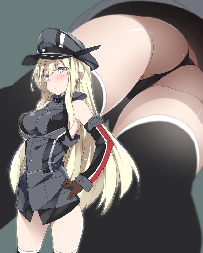 Bismarck - NSFW, Kantai Collection, Bismarck, Нижнее белье, Anime Art, Аниме