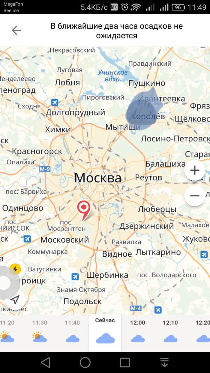 Карта осадков москва погода в москве сегодня