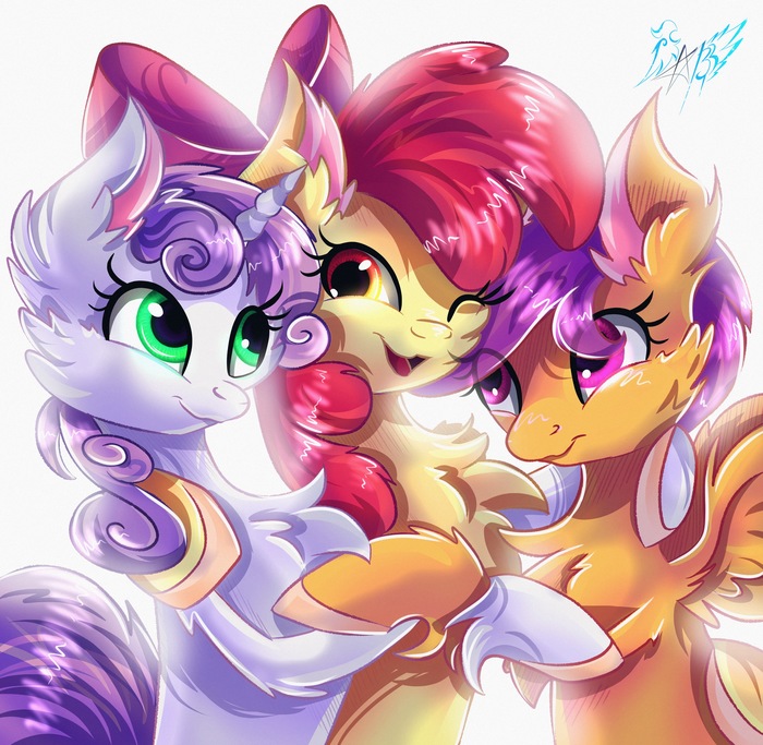 Cutie Mark Crusaders My Little Pony, Ponyart, Applebloom, Scootaloo, Sweetie Belle, Cutie Mark Crusaders