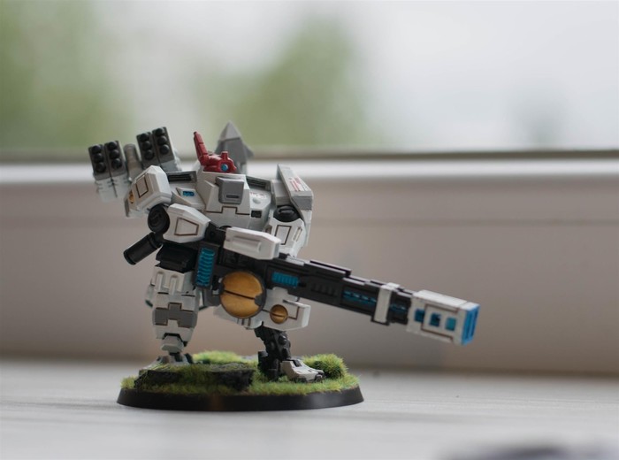 Paint Tau Empire xv88 broadside - My, Warhammer 40k, Miniature, Painting miniatures, Painting, Tau, , Tau empire, 