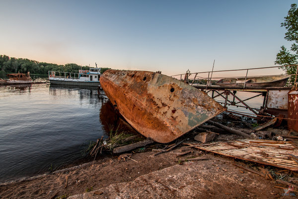 Raised from the bottom of two sunken ships - My, Ship, Volga, Longpost