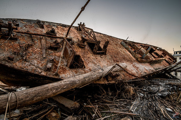 Raised from the bottom of two sunken ships - My, Ship, Volga, Longpost