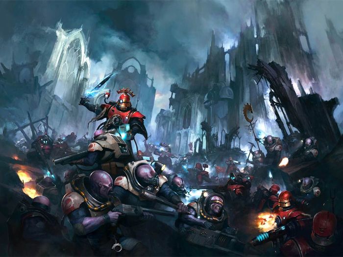 Kill Team cover by Igor Sid - Warhammer 40k, Kill Team, Genestealers, Adeptus Mechanicus, Igor Sid, Wh Art