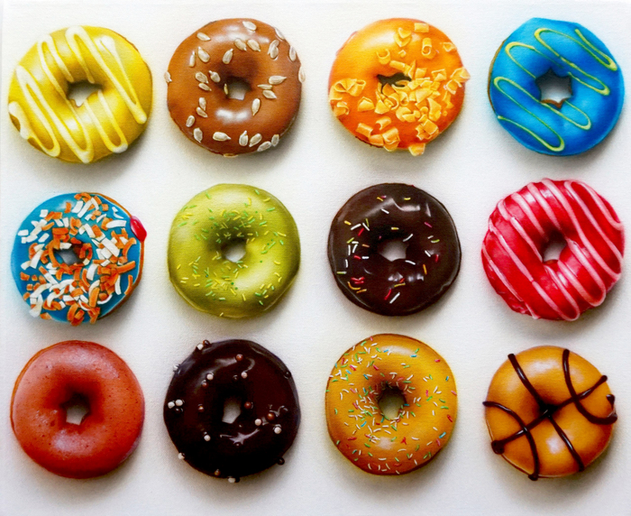 0 calories - My, Airbrushing, Painting, Drawing, , Artist, Donuts
