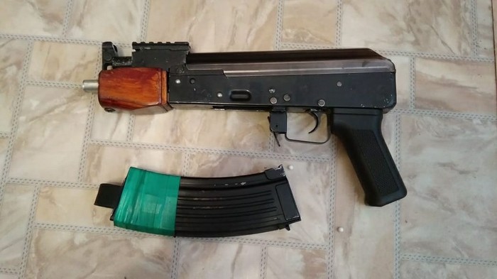 A friend made a mini AK - Kalashnikov assault rifle, Airsoft, Weapon, Homemade, Madness, Pokemon, 