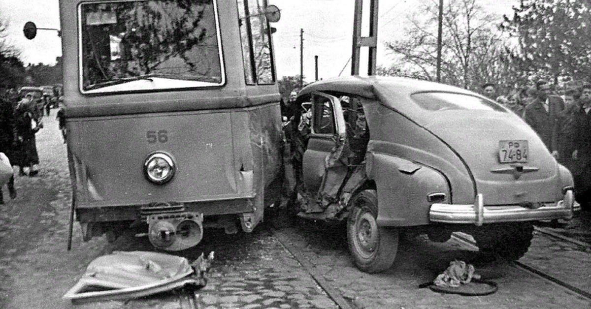 Дорога прошлого века. Аварии советских автомобилей.