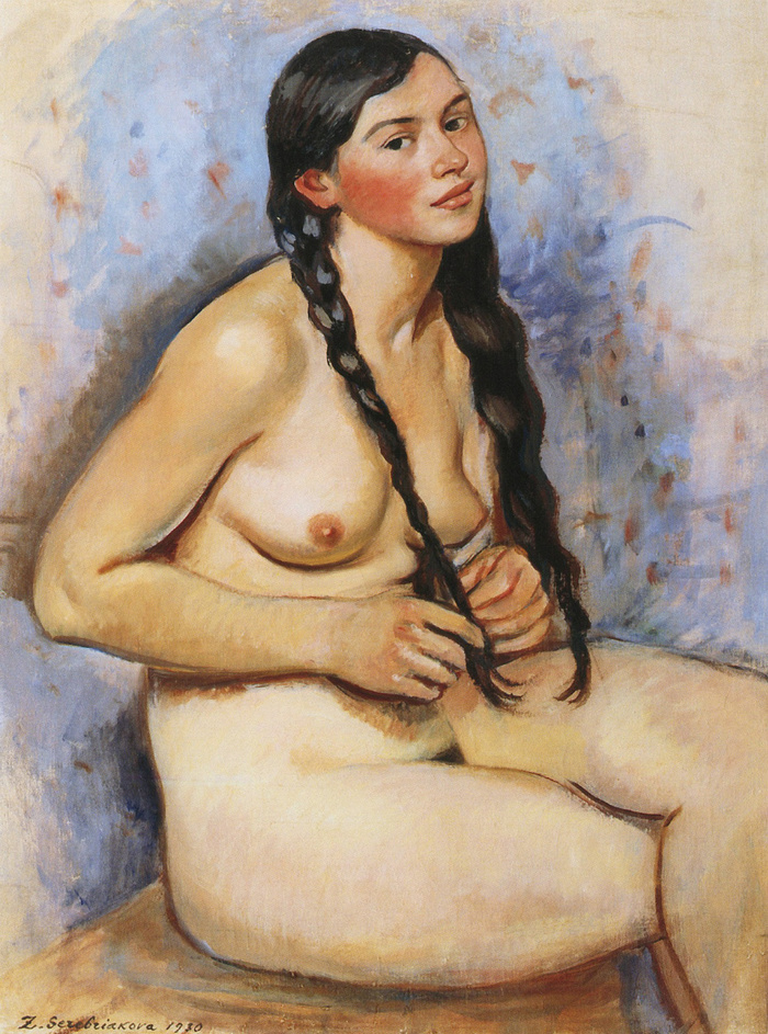 Nude in painting: Zinaida Serebryakova - NSFW, Zinaida Serebryakova, Painting, Painting, beauty, Art, Girls, Longpost, Nudity