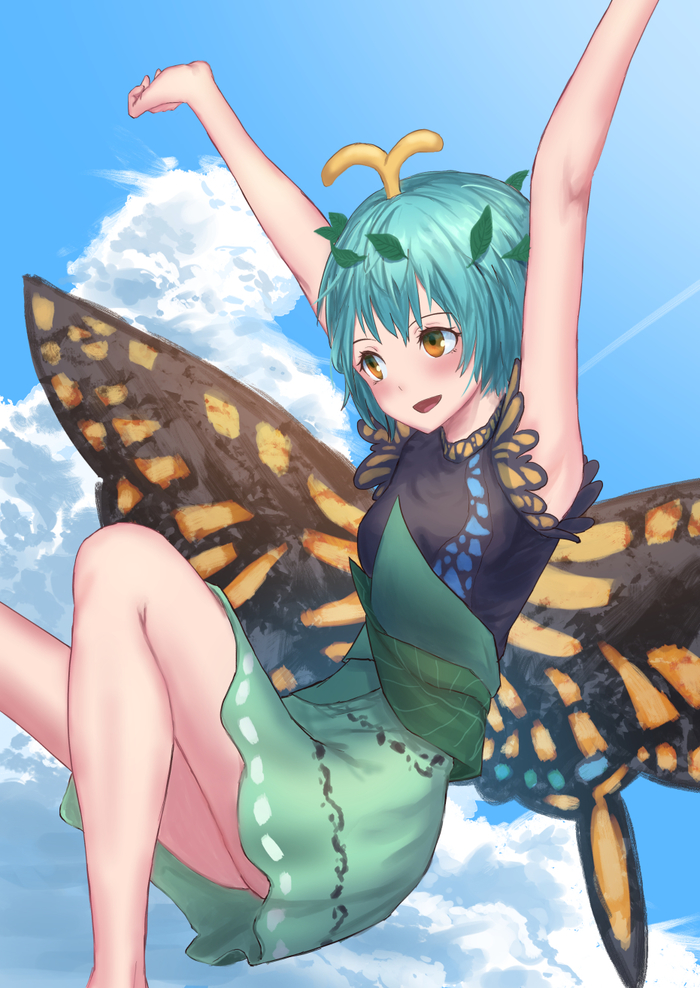 Eternity larva - Touhou, Eternity larva, Anime art, Anime, Not anime, Roke