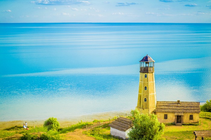 Merzhanovo. - Lighthouse, Azov sea, Rostov region, Lighthouse Keeper, Merzhanovo, My