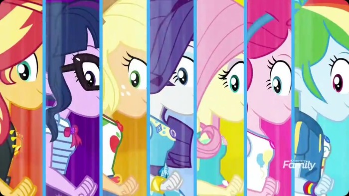  My Little Pony, Mane 6, Sunset Shimmer, MLP Edge, Equestria Girls