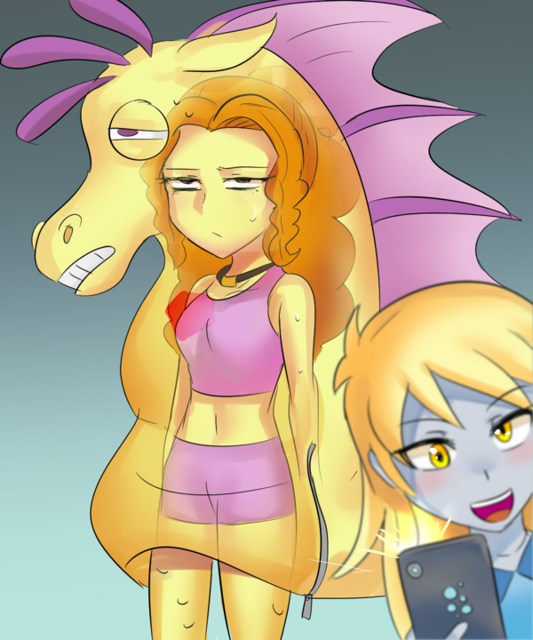 Worst Job Ever - My little pony, Equestria girls, Adagio dazzle, Derpy hooves, Tzc