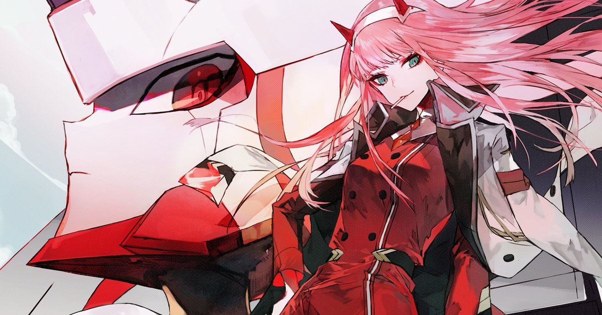 Зеро тво. Дарлинг Франкс демон. Zero two Франкс.