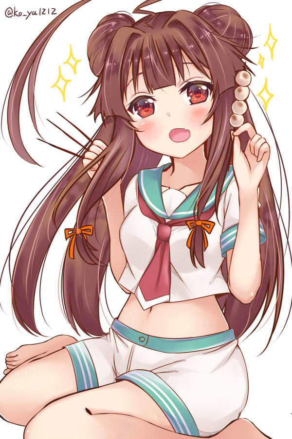 Ku~…ma~… - Kantai Collection, Kuma, Anime Art, Аниме